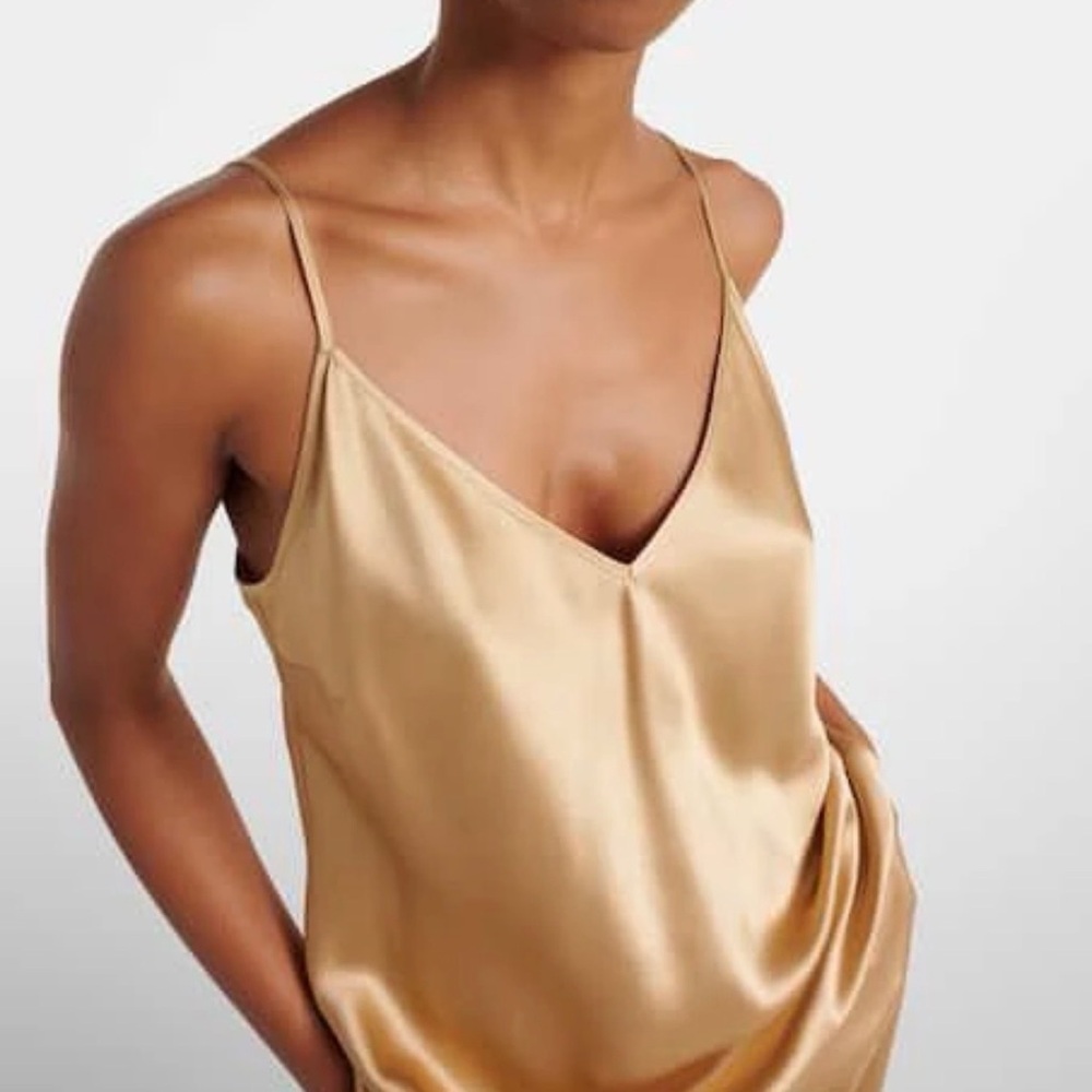ATM Elegant Gold Satin Camisole